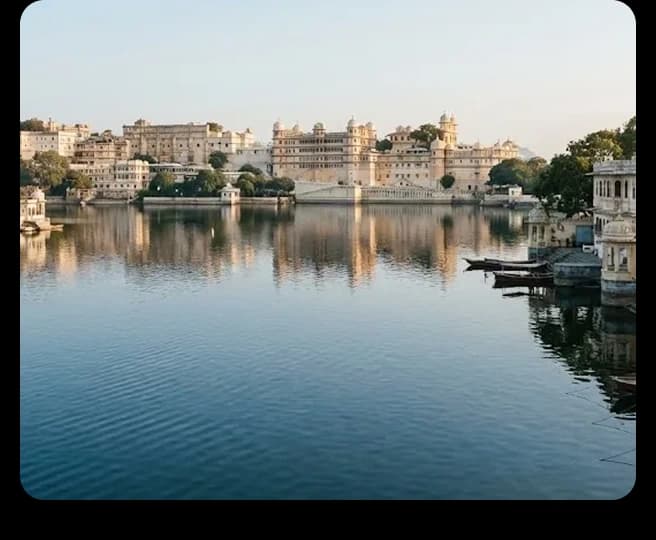 Lake Pichola and its floating palaces